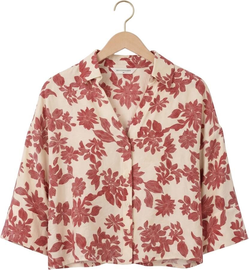MSCH Copenhagen relaxed fit blouse met 3 4-mouwen model 'Vildana' - Foto 2