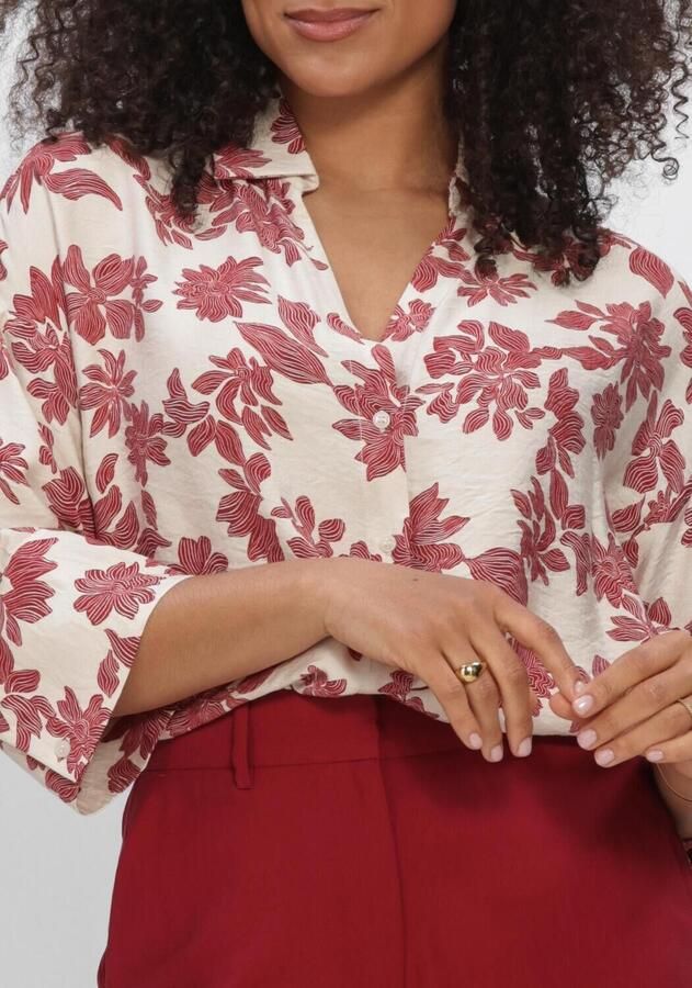 MSCH Copenhagen relaxed fit blouse met 3 4-mouwen model 'Vildana' - Foto 3