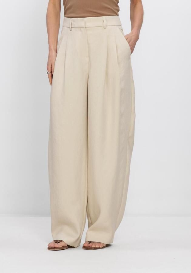 MSCH Copenhagen Wide leg broek met biezen model 'Esteriane'