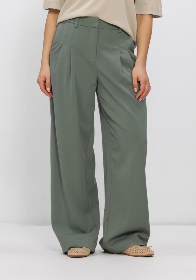 MSCH Copenhagen Wide leg broek met biezen model 'Henrika'