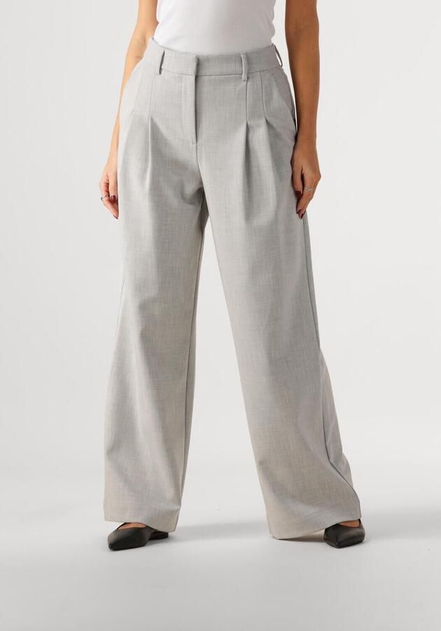 MSCH Copenhagen Wide leg bandplooibroek met steekzakken model 'Henrike' - Foto 4