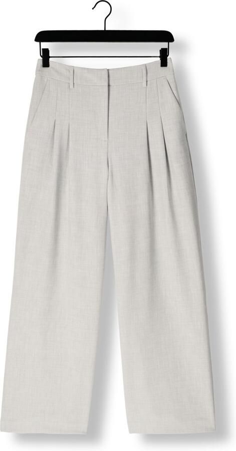 MSCH Copenhagen Wide leg bandplooibroek met steekzakken model 'Henrike' - Foto 3