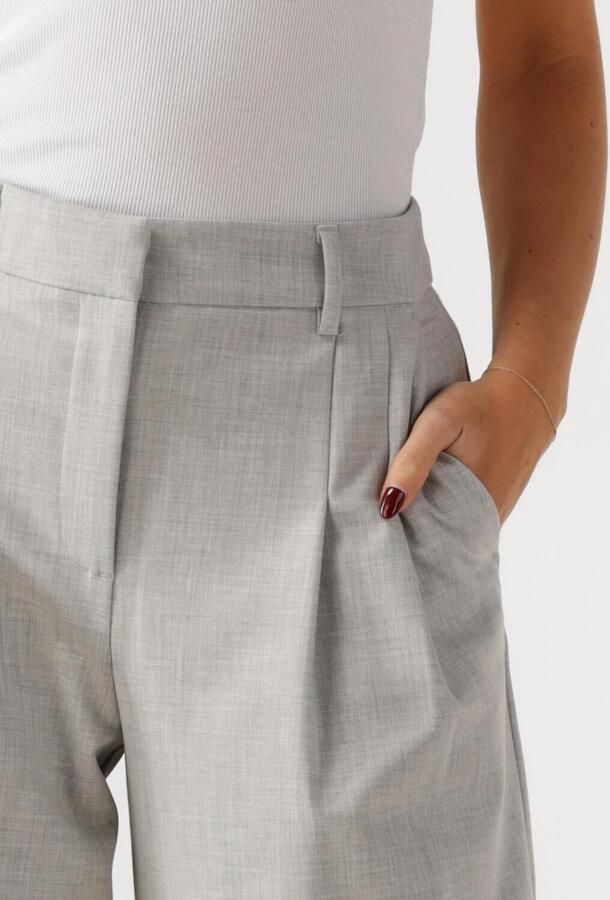 MSCH Copenhagen Wide leg bandplooibroek met steekzakken model 'Henrike' - Foto 2