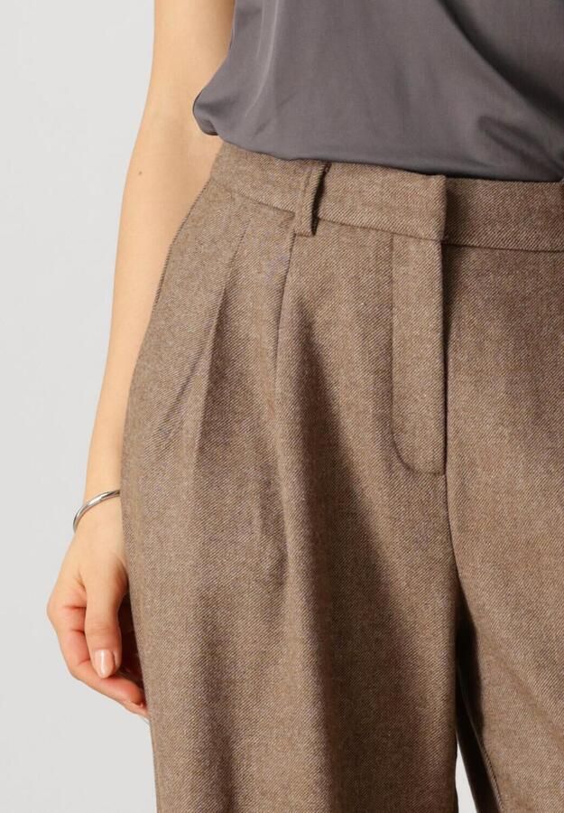 MSCH Copenhagen Wide leg stoffen broek met bandplooien model 'Jennabella' - Foto 2