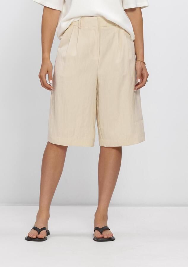 MSCH COPENHAGEN Dames Broeken Mschkeeley Edelmira Hw Shorts Beige
