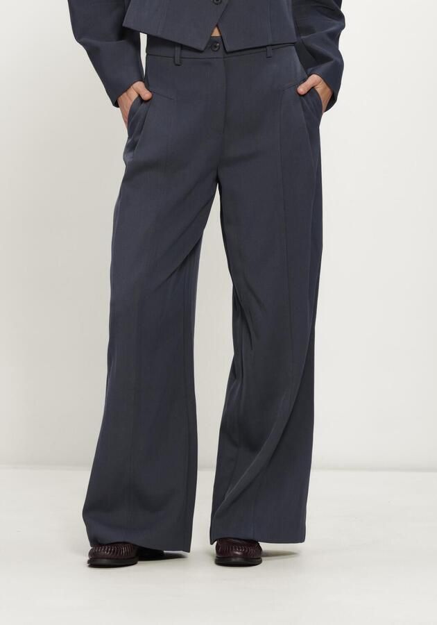 MSCH Copenhagen wide leg broek met steekzakken model 'Lauretta'