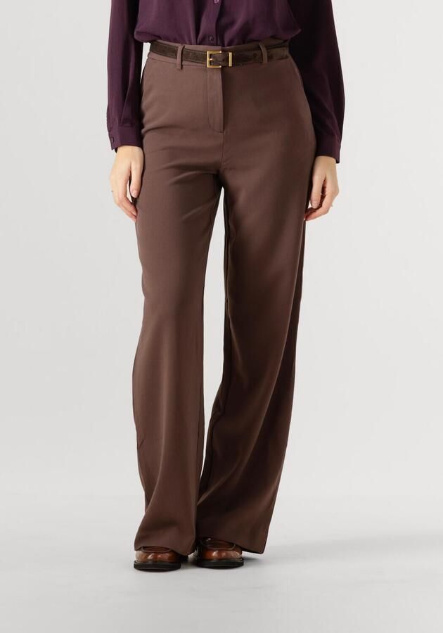 MSCH COPENHAGEN Dames Broeken Mschmacy Michelle Hw Wide Pants Long Bruin - Foto 4