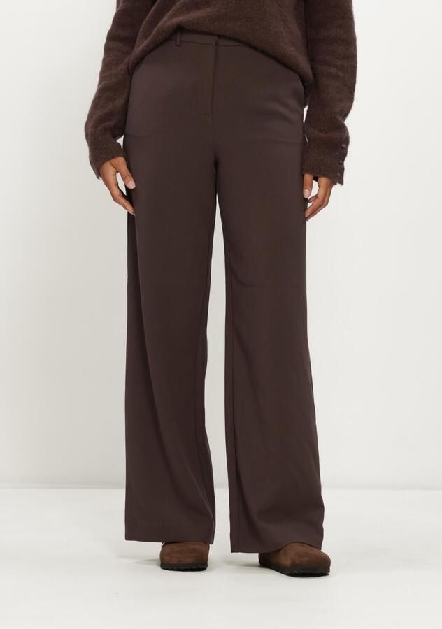 MSCH COPENHAGEN Dames Broeken Mschmacy Michelle Hw Wide Pants Regular Bruin