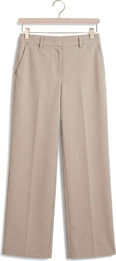 MSCH COPENHAGEN Dames Broeken Mschmarceli Hw Pants Long Beige - Foto 4