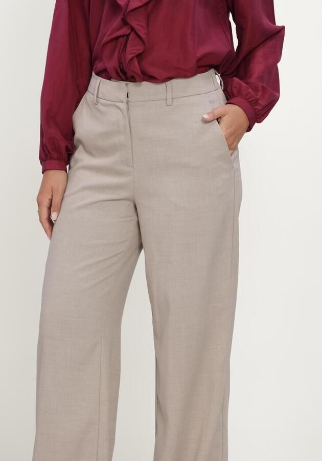MSCH COPENHAGEN Dames Broeken Mschmarceli Hw Pants Long Beige - Foto 3