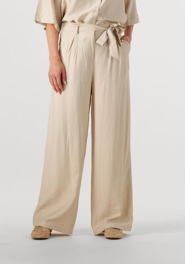 MSCH Copenhagen High waist broek met strikceintuur model 'Nyla Amabella' - Foto 4