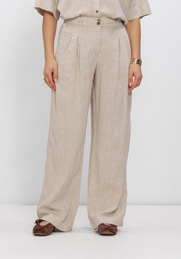 MSCH COPENHAGEN Dames Broeken Mschviana Ginia Pleat Pants Zand