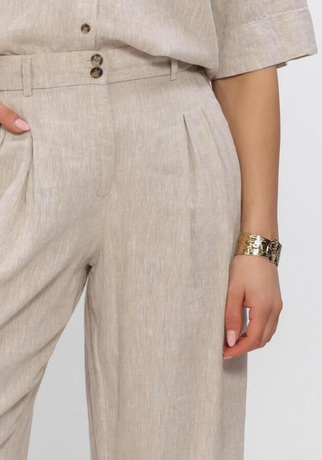 MSCH COPENHAGEN Dames Broeken Mschviana Ginia Pleat Pants Zand - Foto 3