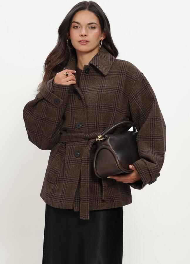 MSCH COPENHAGEN Dames Jassen Mschamaranda Jacket Chk Bruin