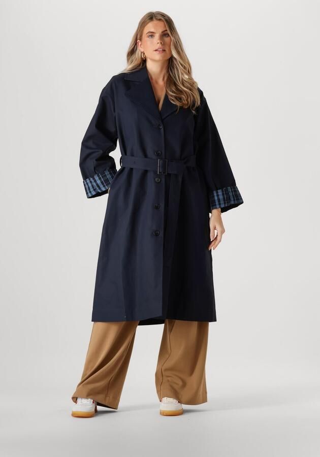 Moss copenhagen Blauwe Trenchcoat Jas Josefine Stijl Blue Dames - Foto 4