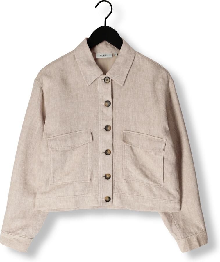 MSCH Copenhagen Linnen jack met opgestikte klepzakken model 'Jovene Ginia'