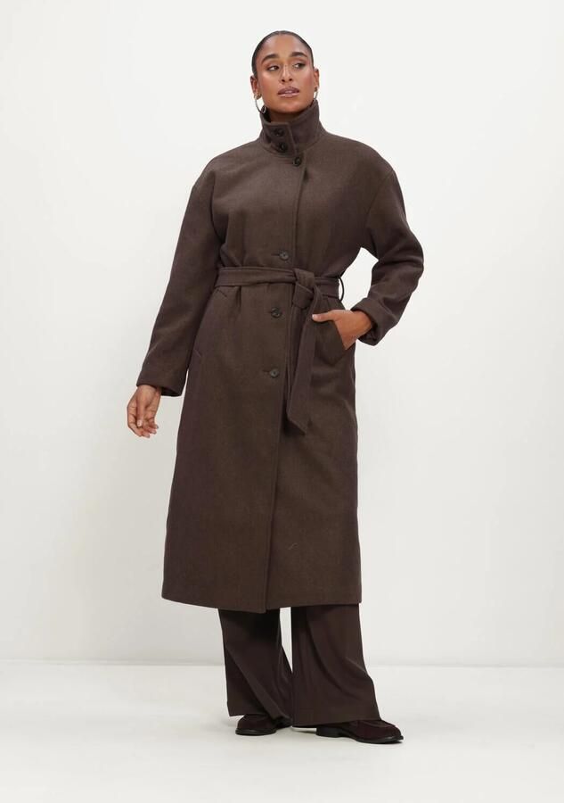 MSCH COPENHAGEN Dames Jassen Mschkeola Secilia Wool Coat Bruin