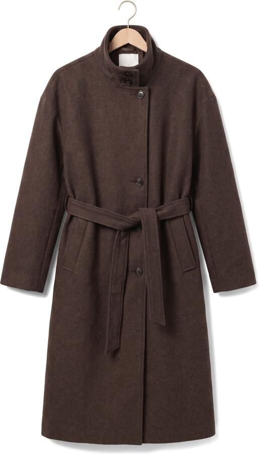MSCH COPENHAGEN Dames Jassen Mschkeola Secilia Wool Coat Bruin - Foto 4