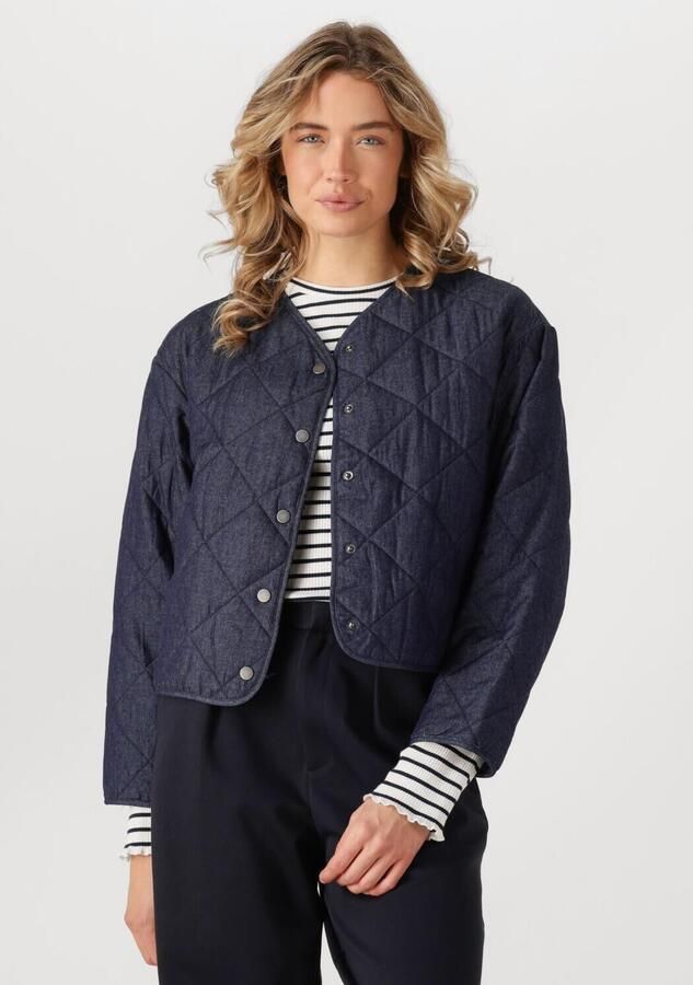 Moss copenhagen Blauwe Denim Gewatteerde Lysandra Jas Blue Dames - Foto 4