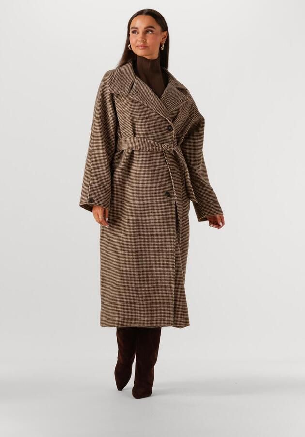 MSCH Copenhagen Lange jas met strikceintuur model 'Pamela' - Foto 4