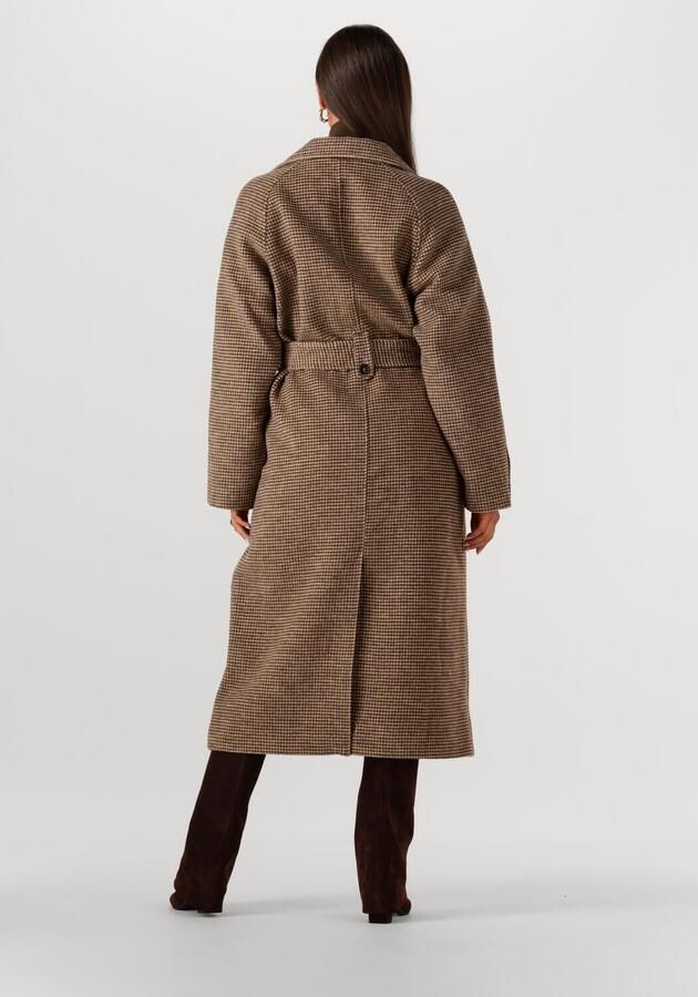 MSCH Copenhagen Lange jas met strikceintuur model 'Pamela'