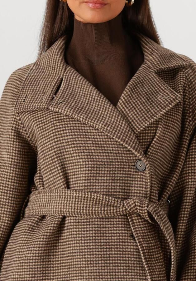 MSCH Copenhagen Lange jas met strikceintuur model 'Pamela' - Foto 2