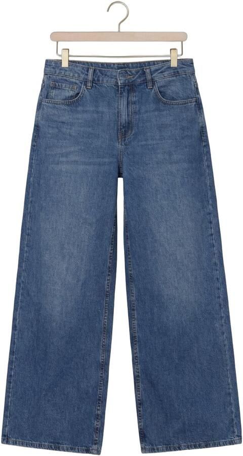 MSCH Copenhagen Alena Pants high waist wide leg jeans medium blue denim - Foto 4