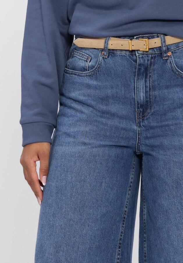 MSCH Copenhagen Alena Pants high waist wide leg jeans medium blue denim - Foto 3