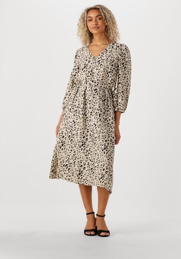 MSCH COPENHAGEN Dames Jurken Mschalyona Vlora 3 4 Dress Aop Beige - Foto 4