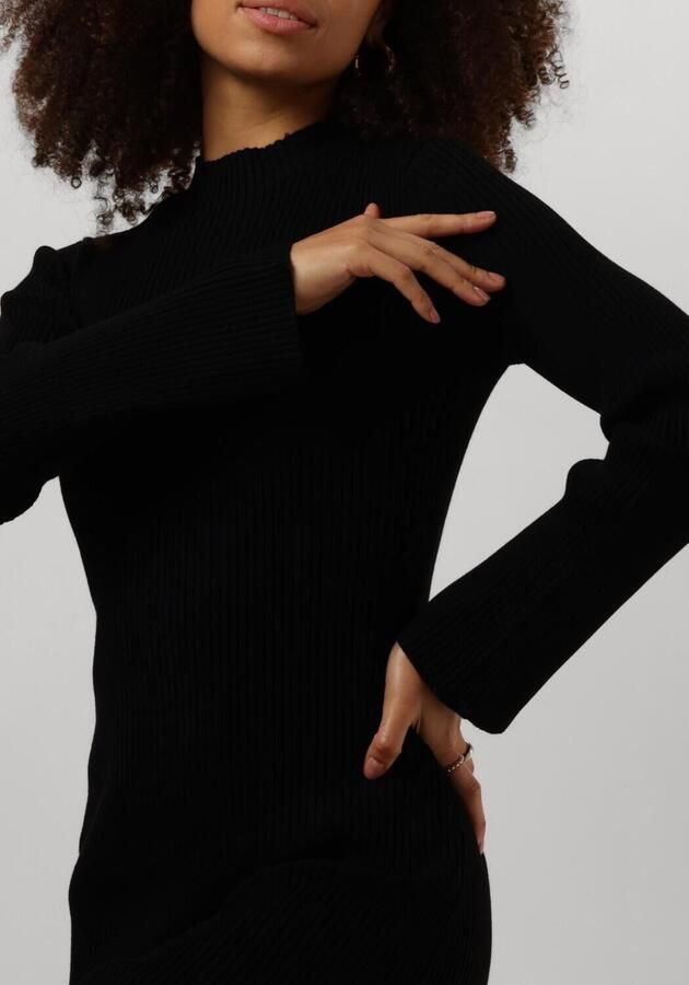 Moss copenhagen Zwarte Midi Jurk voor Stijlvolle Vrouwen Black Dames - Foto 2