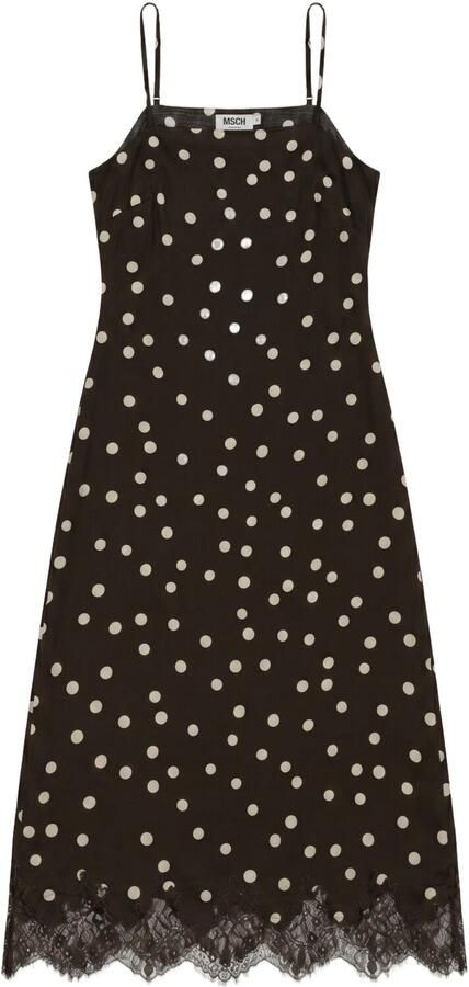 MSCH COPENHAGEN Dames Jurken Mschjionna Irida Strap Dress Donkergroen - Foto 4