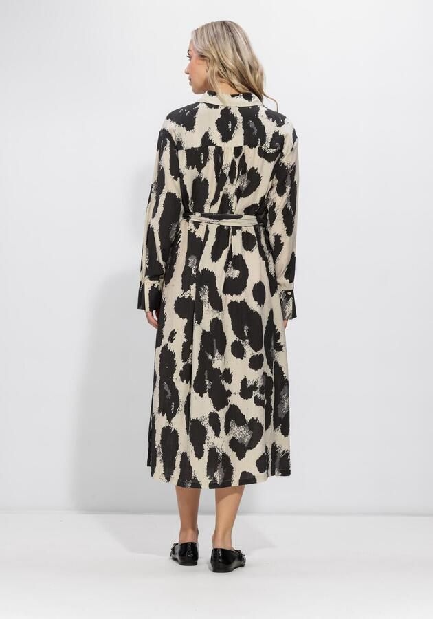 MSCH COPENHAGEN Dames Jurken Mschkaralie Jusia Shirt Dress Aop Beige - Foto 2