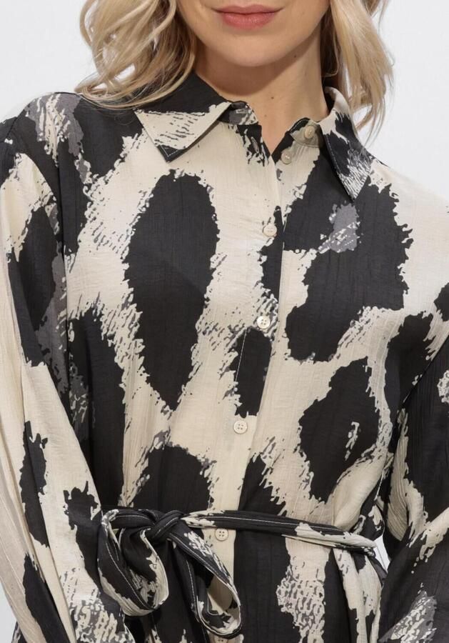 MSCH COPENHAGEN Dames Jurken Mschkaralie Jusia Shirt Dress Aop Beige - Foto 3