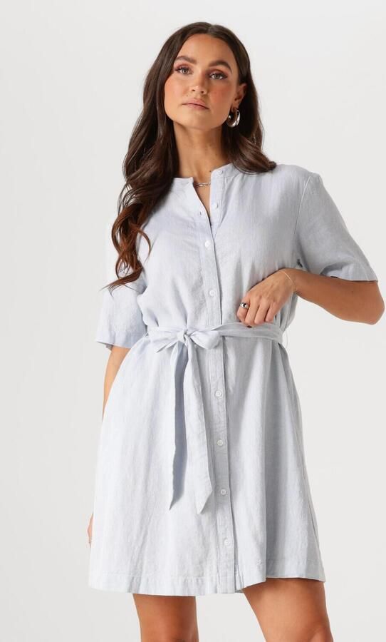 MSCH COPENHAGEN Dames Jurken Mschpennie Ginia 2 4 Shirt Dress Blauw - Foto 4