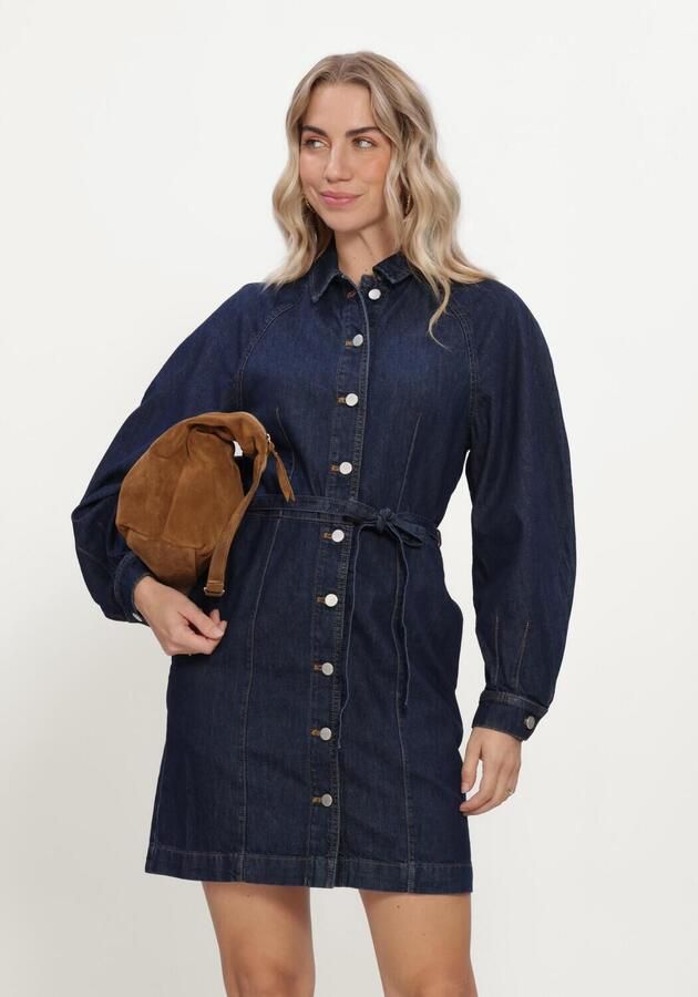 MSCH COPENHAGEN Dames Jurken Mschsana Lis Denim Shirt Dress Donkerblauw