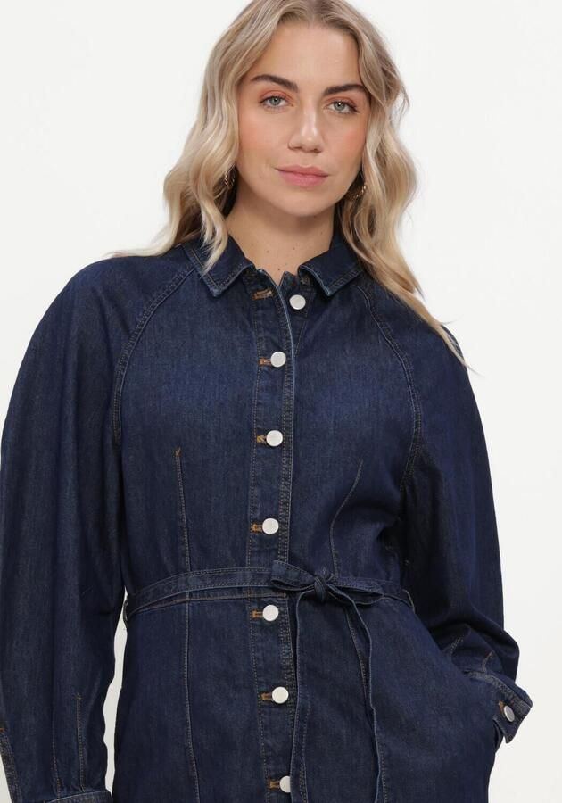 MSCH COPENHAGEN Dames Jurken Mschsana Lis Denim Shirt Dress Donkerblauw - Foto 4