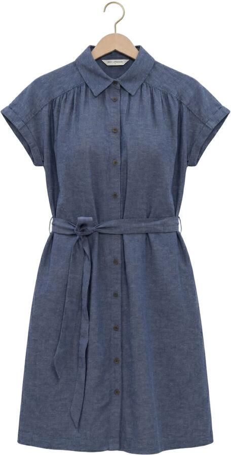 MSCH COPENHAGEN Dames Jurken Mschviana Ginia Ss Shirt Dress Blauw - Foto 4