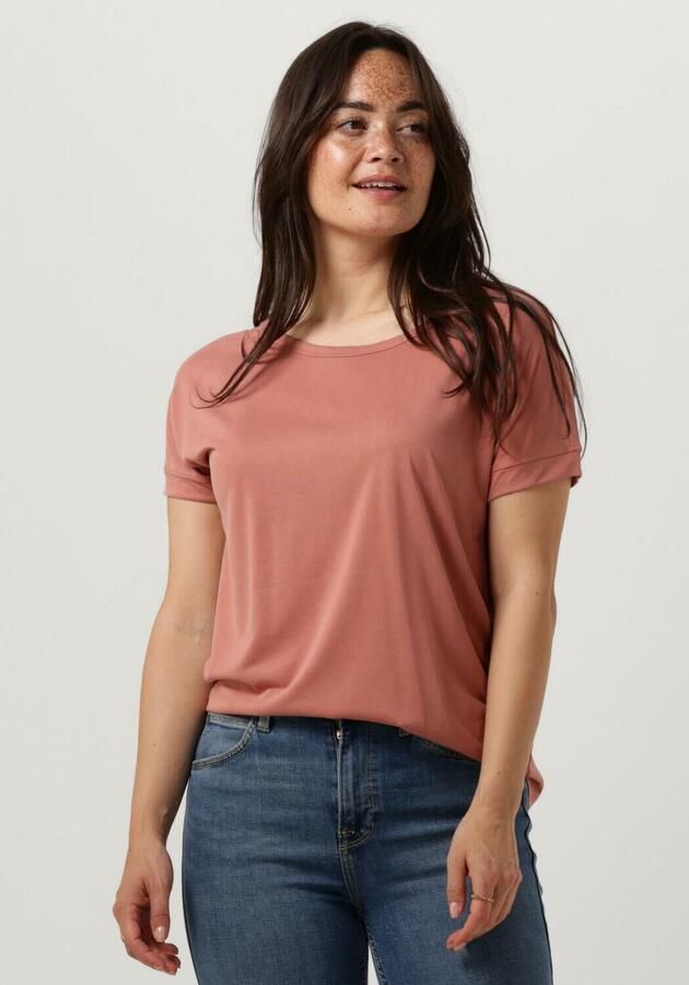 Moss copenhagen Dames Tops & T-shirts Fenya Modal Tee Pink Dames - Foto 4