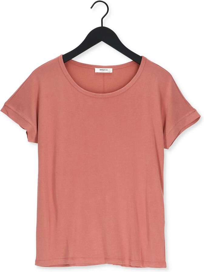 Moss copenhagen Dames Tops & T-shirts Fenya Modal Tee Pink Dames