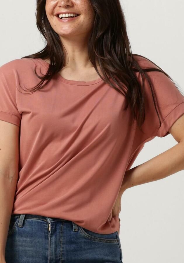 Moss copenhagen Dames Tops & T-shirts Fenya Modal Tee Pink Dames - Foto 3