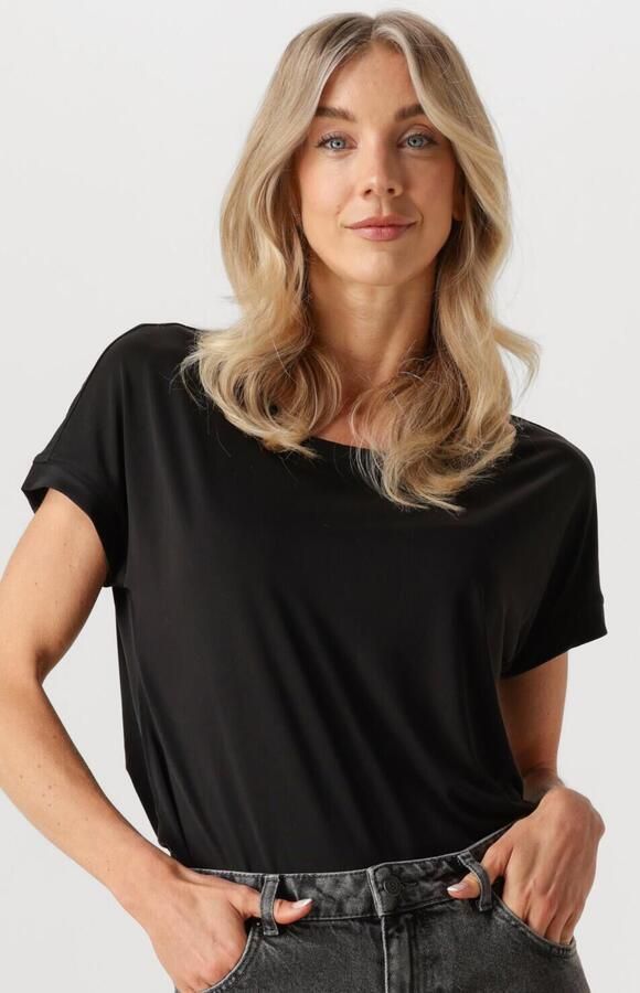 MSCH COPENHAGEN Dames Tops & T-shirts Fenya Modal Tee Zwart - Foto 4
