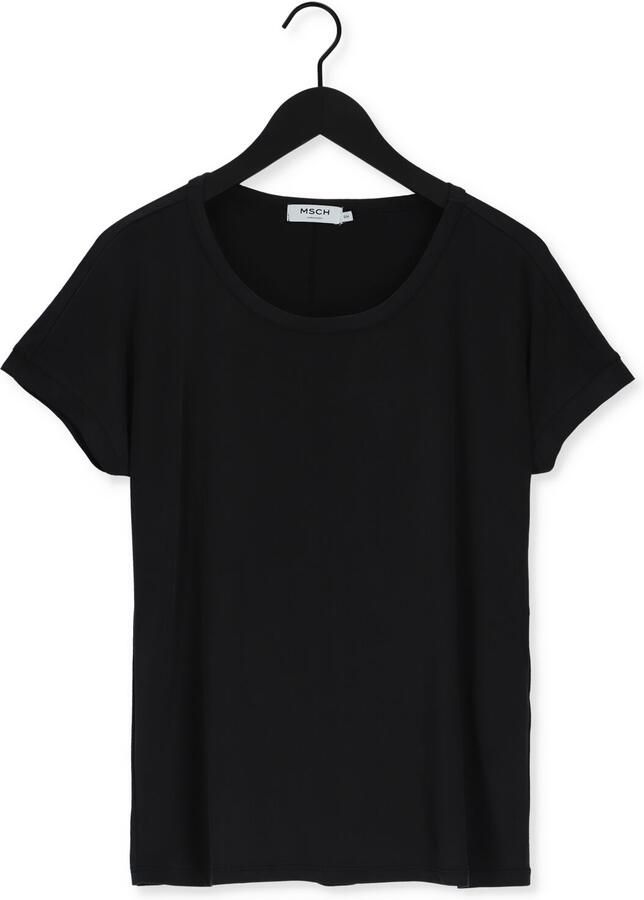 MSCH COPENHAGEN Dames Tops & T-shirts Fenya Modal Tee Zwart