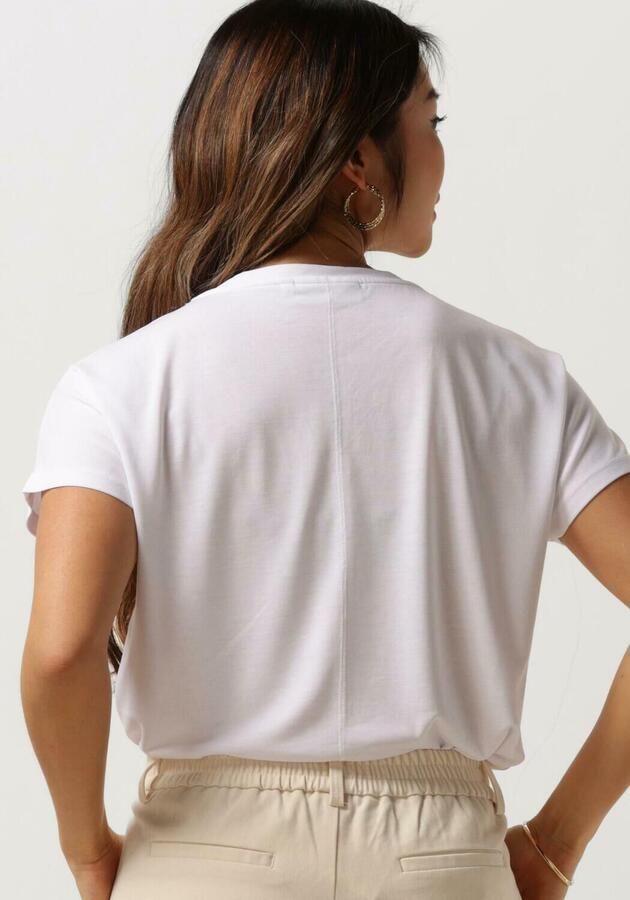 MSCH COPENHAGEN Dames Tops & T-shirts Mschfenya Modal V Neck Tee Ecru - Foto 2