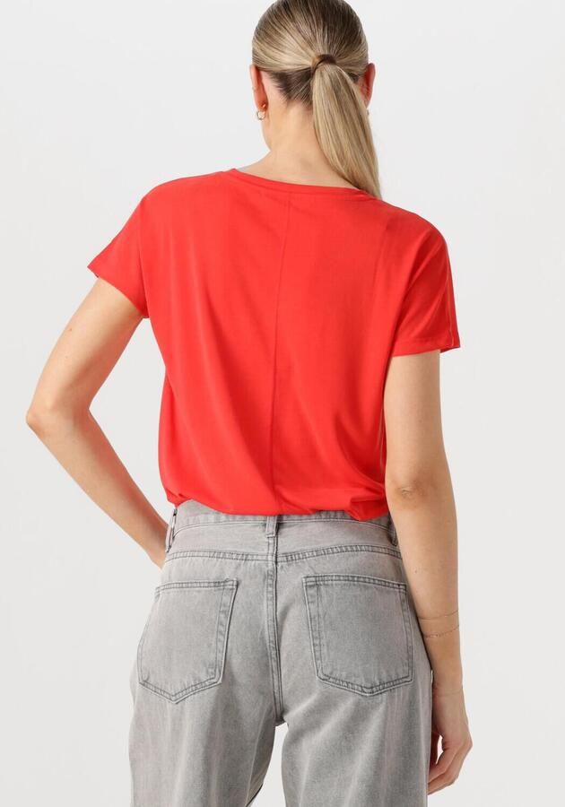 MSCH COPENHAGEN Dames Tops & T-shirts Mschfenya Modal V Neck Tee Oranje - Foto 2