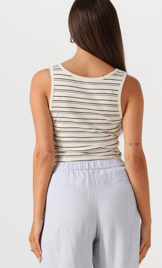 MSCH COPENHAGEN Dames Tops & T-shirts Mschgubbi Rasmia Sl Top Stp Ecru - Foto 3