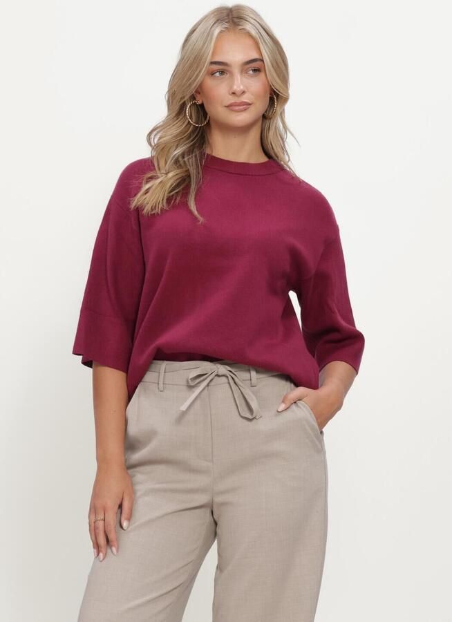 MSCH COPENHAGEN Dames Truien & Vesten Mschagatha East 3 4 Pullover Bordeaux