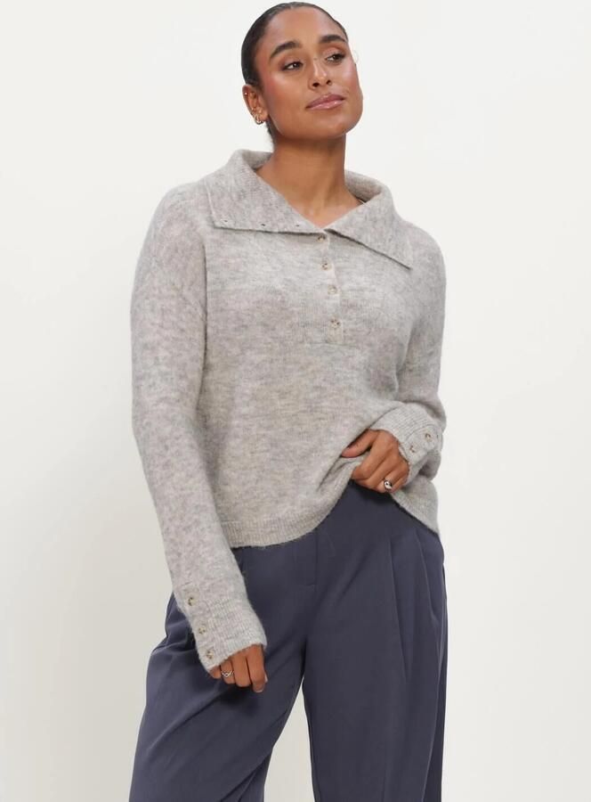 MSCH COPENHAGEN Dames Truien & Vesten Mschbondie Hope M Pullover Lichtgrijs