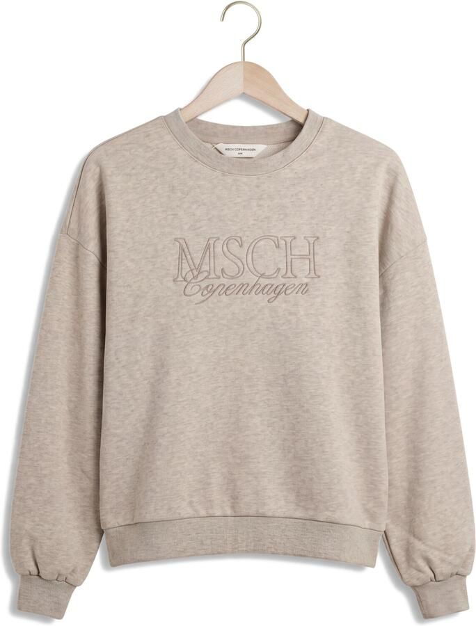 MSCH COPENHAGEN Dames Truien & Vesten Mschbrawley Briena Logo Sweatshirt Beige - Foto 2