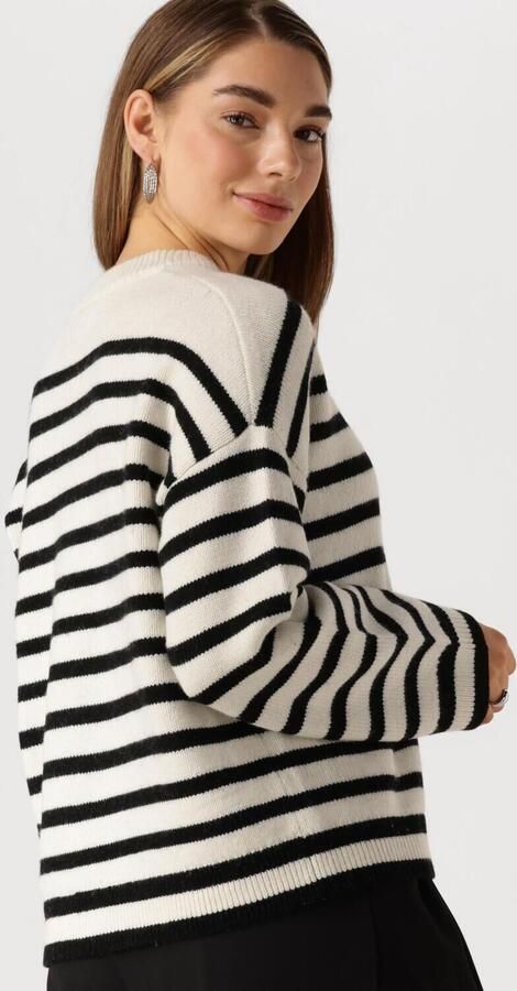 Moss copenhagen Stijlvolle Carina Gestreepte Pullover Trui White Dames - Foto 3