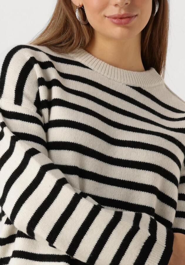 Moss copenhagen Stijlvolle Carina Gestreepte Pullover Trui White Dames - Foto 2